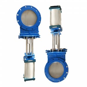 氣動刀閘閥：PZ673Y-16C，DN250，介質灰渣混