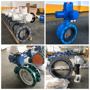 D943H-10C，DN350，PN10手電兩用法蘭電動蝶閥